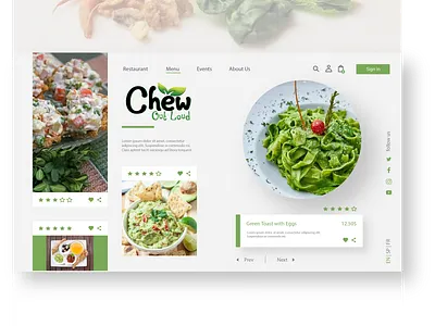 "Chew Out Loud" organic food farm logo 2d 3d animation app art brand branding flat food green icon illustration illustrator logo organic typography ui ux web website