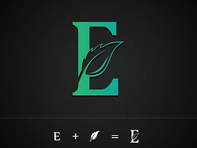 E+Leaf Logo Design brand identity branding branding design design illustration logo logo design logodesign modern vector