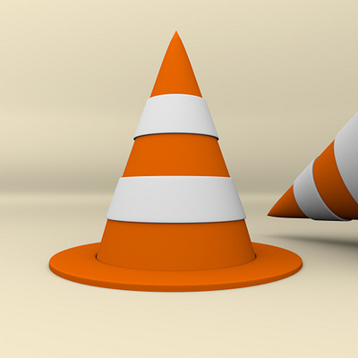 VLC 3d 3d artist 3dlogo 3dvlc icon logo