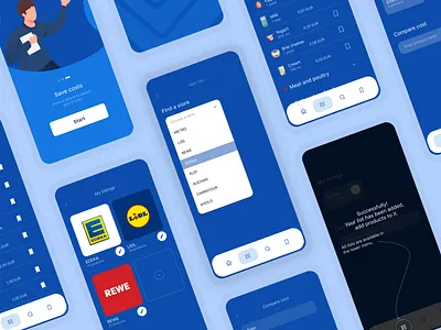 List - All Screens Mobile App app design design illustration ui ux
