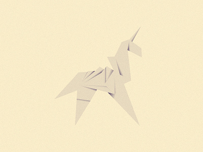 Blade Runner inspired origami unicorn blade runner illustration minimal origami origami unicorn