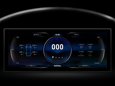Daily Redesign UI13 AIWAYS aiways aiways car car cluster car dashboard design hmi redesign ui ux