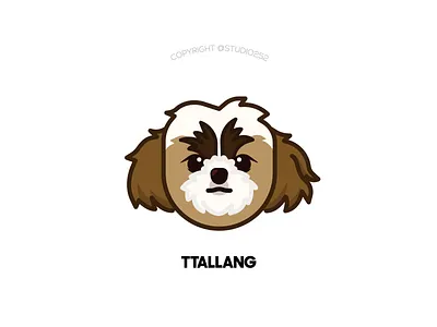 Ttallang the doggie artwork character dog illustration logo puppy vector