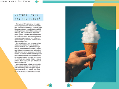 The Book about Ice Cream animation book bookdesign brandbook branding design illustration indesign modernart press typography