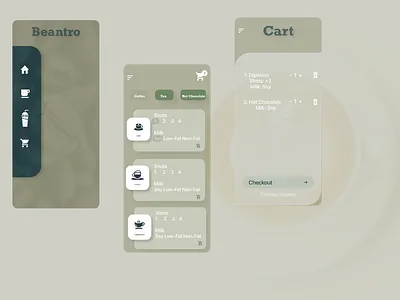 Beantro adobexd coffee crossplatform mobile app ui design uidesign uiux