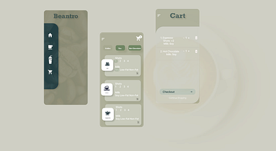 Beantro adobexd coffee crossplatform mobile app ui design uidesign uiux