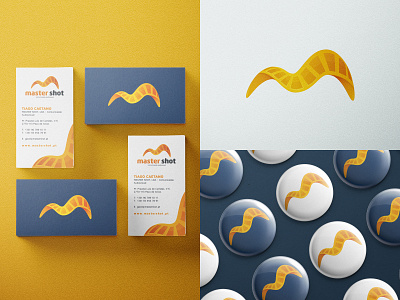 M Branding for Mastershot @andrepicarra branding film gradient icon identity letter letter m logo logotype m movie orange video yellow