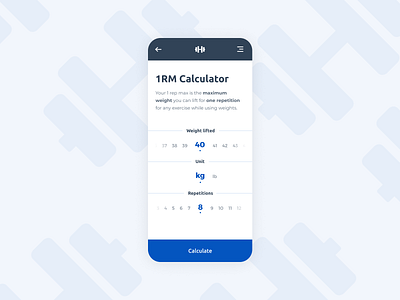 Daily UI Challenge #4 — Calculator calculator crossfit dailyui dailyuichallenge design figma ui