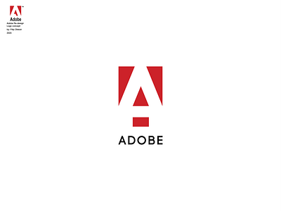 Adobe Re-design Logo branding design illustration illustrator logo logotype logotype design redesign typography