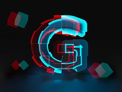 G for Glitch - 36 days of type 36daysoftype 3d 3d art 3dillustration branding font font design fonts g glitch illustration logo typo typogaphy typographic