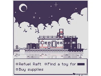 Raft 16bit 8bit 8bitart artwork design environment design gameart mockup pixel art pixelart sprite