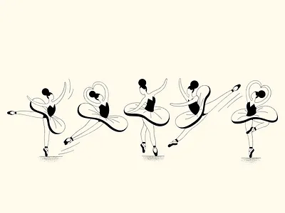 Ballerinas ballerina cute illustration dancer dancer illustration dancers design digital illustration flat illustration flat illustrations flat illustrator illustration illustration art illustration design illustrations illustrator line art line illustration line illustrations linework simple illustration