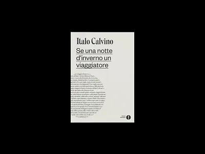 Italo Calvino Book Redesign art direction book cover editorial italo calvino minimal mondadori redesign typography