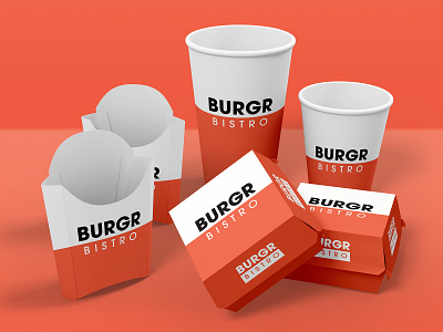 BURGR Bistro Takeout Packaging Design brand design branding clean colour design designer illustration logo minimal package package design package mockup packagedesign packaging packaging design packaging mockup packagingdesign packagingpro vector