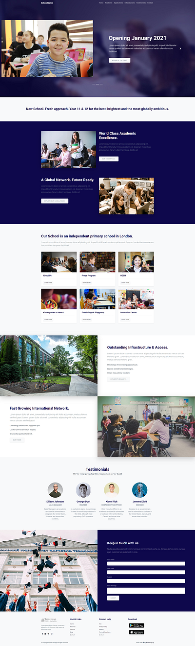 Download free responsive school website template bootstrap template free bootstrap template free school template free school website free school website template free website template freebie