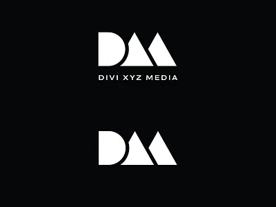 DIVI xyz media logo bauhaus branding design logo minimalist mirasa mirasadesign typography vector