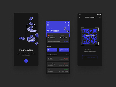 Finance Application app app design app ui ux application design cash design finance app mobile app design mobile ui money app money transfer redesign ui uidesign user interface design user interface ui