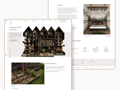 Website Design adobexd desktop hotel real estate real estate agency ui uidesign uiux userinterface webdesign website