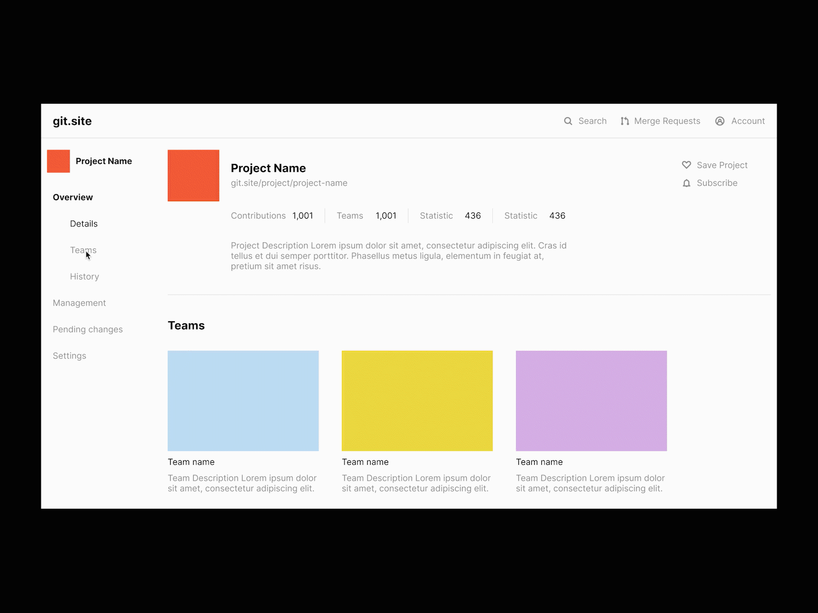 Git Site early wireframe animated animated gif clean dashboad figma git github gitlab minimal navigation open source scroll scroll animation scrolling version control webdesign website white wireframe