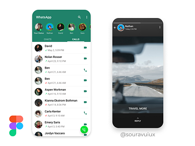 Redesigning WhatsApp UI app branding design figma flat icon logo typography ui ux