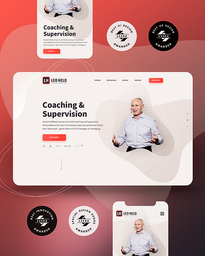 Leo Held Coaching & Supervision cssda mobile design responsive swiss