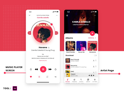 Music Player App app app design design modern musicapp musicplayer ui uiux userinterface ux