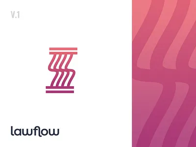 Law app logo concept gradient law lawyer logo logodesign logotype pillar