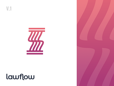Law app logo concept gradient law lawyer logo logodesign logotype pillar