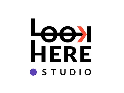 Look Here Studio Logo brand design brand identity branding logo vector
