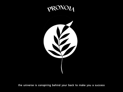 Pronoia black and white digital digital art make in isolation make something everyday personal project procreate pronoia