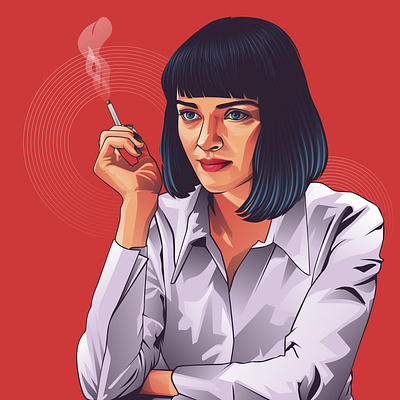 pulp fiction adobe illustrator adobeillustrator branding illustration illustrator logo design vector vector vexel vectorvexel vexel