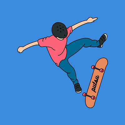 skateboardblue animation app branding design icon illustration illustrator logo minimal vector