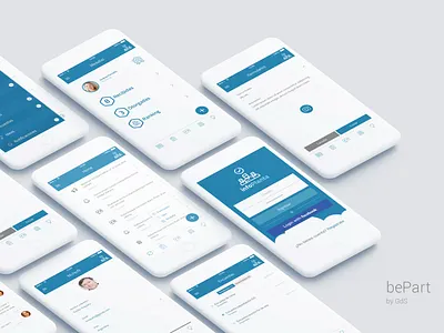 bePart Mobile Solution android app app design design human resources ui uiux ux