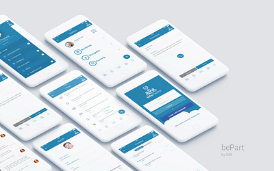 bePart Mobile Solution android app app design design human resources ui uiux ux