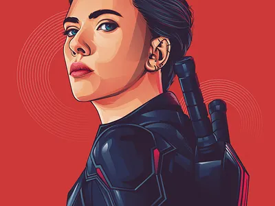 black widow adobe illustrator adobeillustrator art design illustration illustrator vector vector vexel vectorvexel vexel