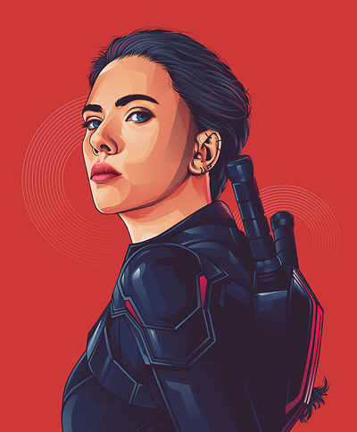 black widow adobe illustrator adobeillustrator art design illustration illustrator vector vector vexel vectorvexel vexel