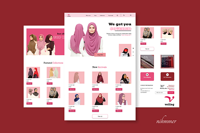 veilling business buy ecommerce design hijab online store webdesign