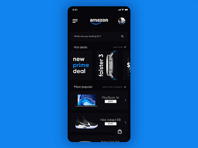 Amazon - mobile app redesign concept amazon app app design application branding covid19 design logo rebranding sketch ui virus