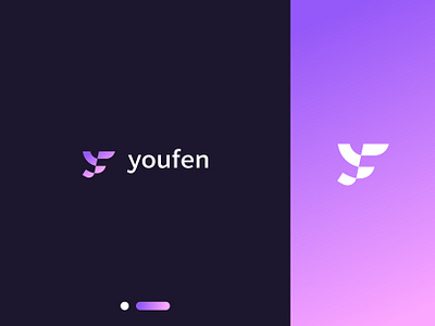 YF youfen Comprehensive intermediary APP app art branding design flat icon illustration logo