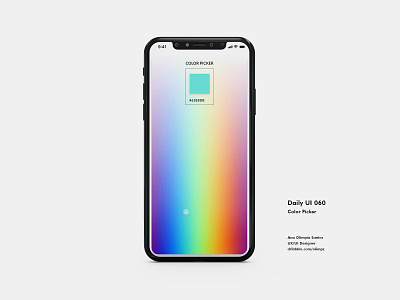 Color Picker #060 DailyUi Challenge app appdesign color dailyui dailyui60 dailyuichallenge design gradient interfacedesign picker ui uidesign xd