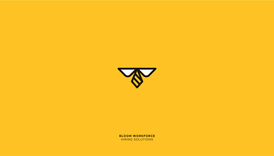 Bloom Workforce 36daysoftype alphabet animal bee logo creative design design grid logo honeybee icon mark logo illustration logo office vector