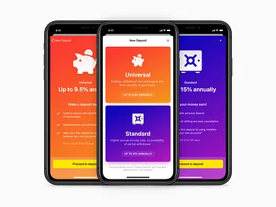 Raiffeisen Online – New Deposit app apple bank banking card cards credit deposit icons ios layout list native raiffeisen withdrawal