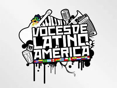 Voces de Latinoamérica brand logo logo design logotype