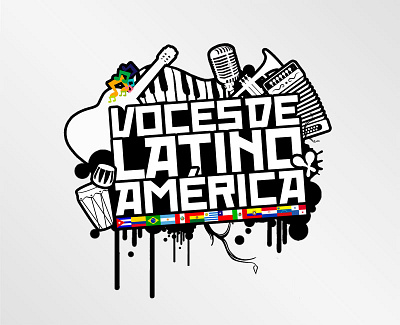 Voces de Latinoamérica brand logo logo design logotype