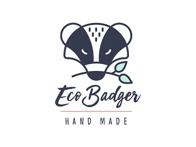 Eco Badger - logo brand identity branding eco ecology logo logo design nature shop