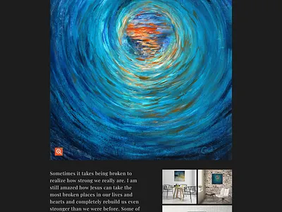 Beauty in the Break artist design ecommerce fineart online shop web website