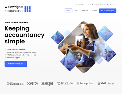 Accountant Website craftcms ui ux website