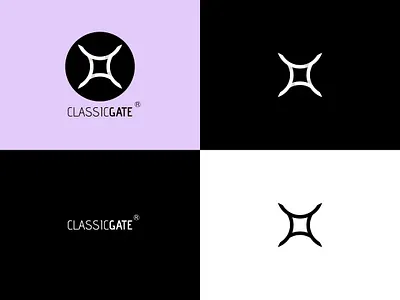CLASSICGATE Logo affinity designer branding design logo minimal typography vector