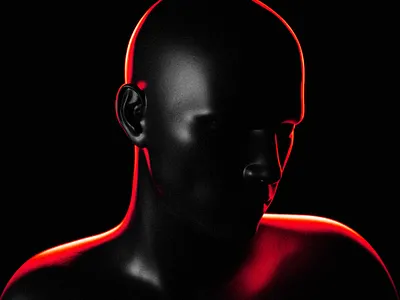 SINNER 3d 3d art 3d artist 3d render 3d rendering art blender blender 3d blender3d blender3dart blendercycles dark light minimal print red redart silhouette simple sinner