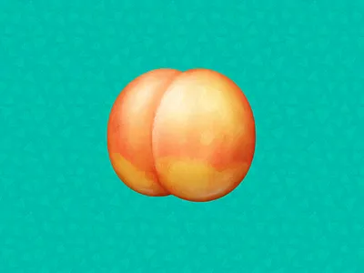 Peach acnh animal crossing food icon food illustration fruit icon peach